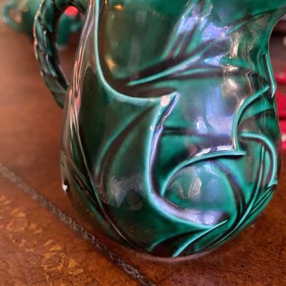 Vintage Lefton Set Creamer & Sugar bowl w/lid-Holly Berries #1355 - Picture 3 of 16